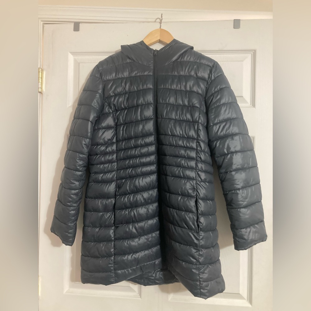 Long puffer coat